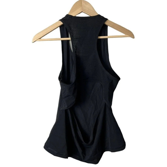 Sweaty Betty Black Open Back Racerback Tank Size 8-10 Medium Breathable Women’s - Picture 2 of 7